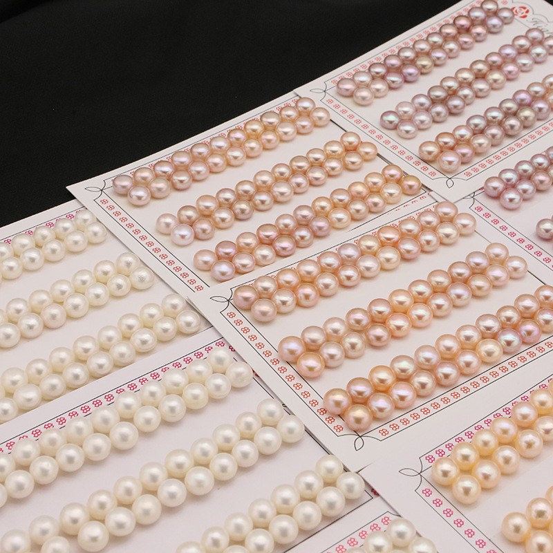 諸真珠天然淡水パンビーズ半穴マントー散珠ピアス裸玉ブレスレットアクセサリー卸売り