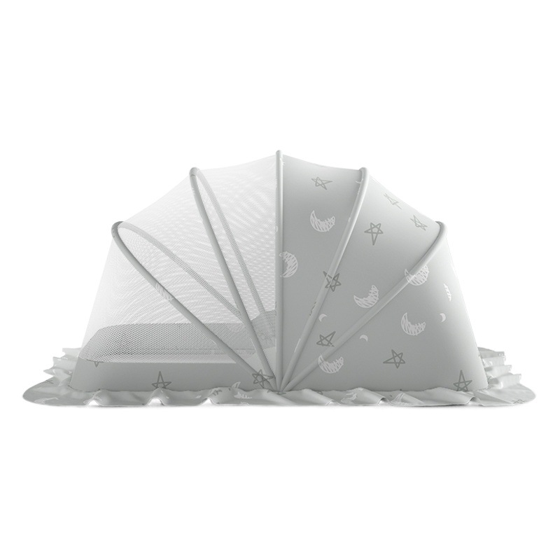 Cubierta de mosquitera para bebé Cama para bebé Cubierta completa para mosquitos Yurta Mosquitera sin fondo plegable para niños