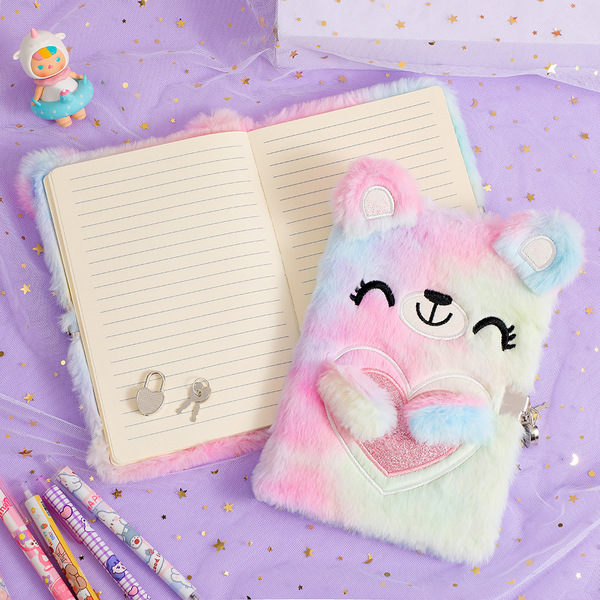 Cartoon plush laptop for students