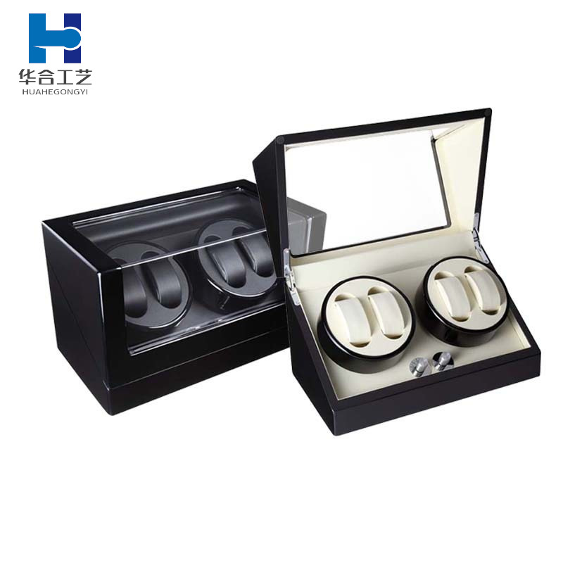 厂家首饰盒4位钢琴手表盒马达超静音自动旋转上链摇表器跨境热销