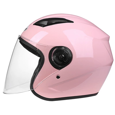 Half Helmet 268, Motosiklet kaskı (dəbilqə) - pink