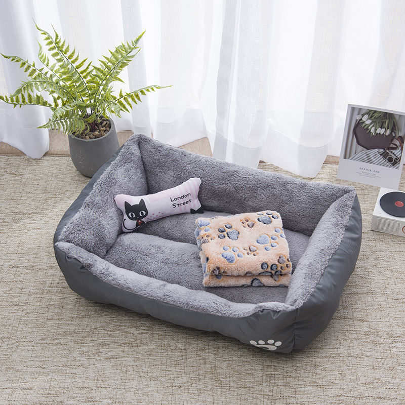 Cama de Algodón para Mascotas de Algodón PP Color Caramelo para Perros Pequeños y Medianos y Gatos image 4