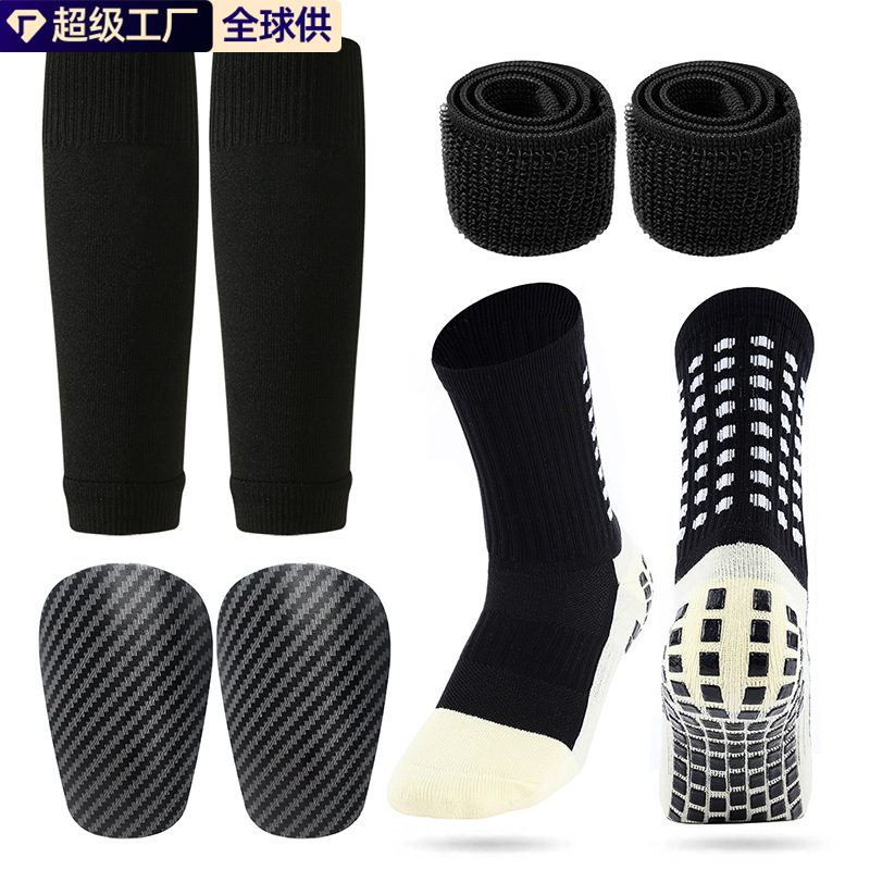 Amazon Shein Football Sports Set, Adhesive Football Socks, Long Tube Socks, Shin Guards, Straps