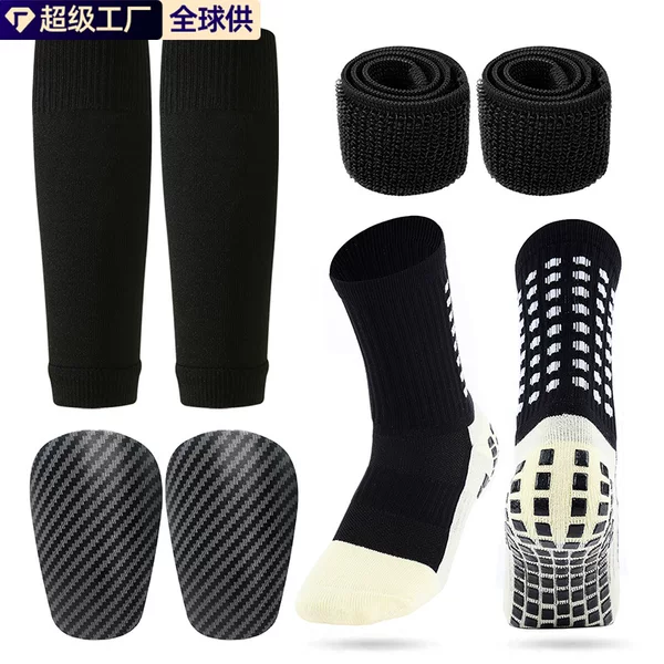 Amazon Shein Football Sports Set, Adhesive Football Socks, Long Tube Socks, Shin Guards, Straps