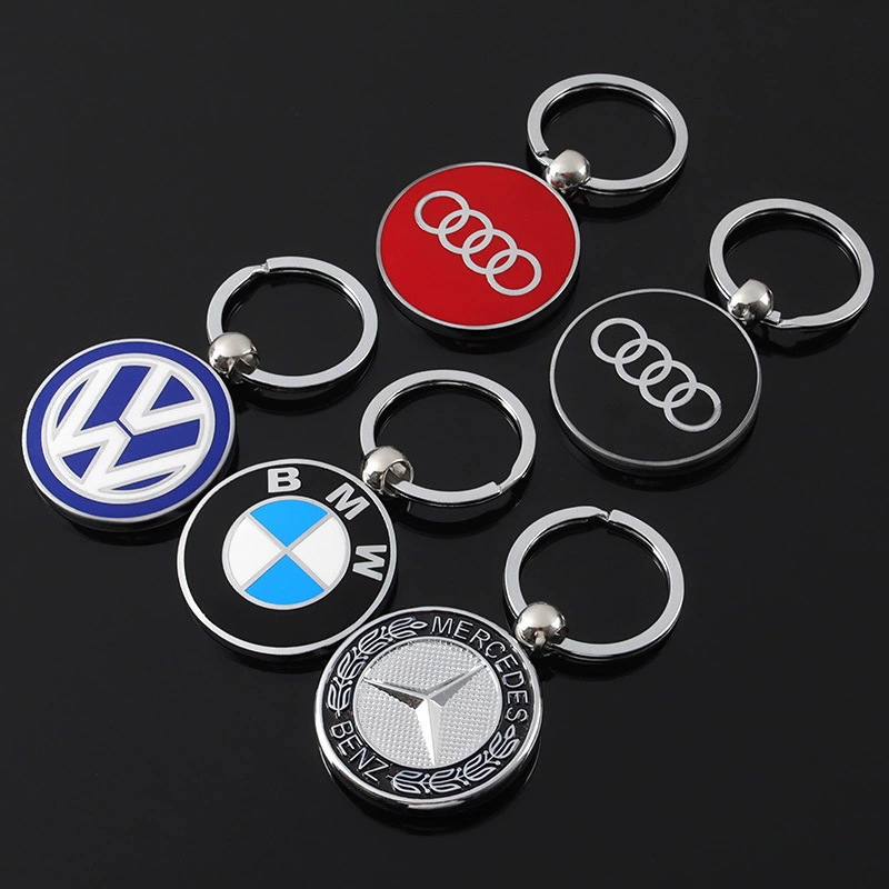 (Cross-border trading), Mercedes Benz, Audi, double-sided enamel, keychain, pendant