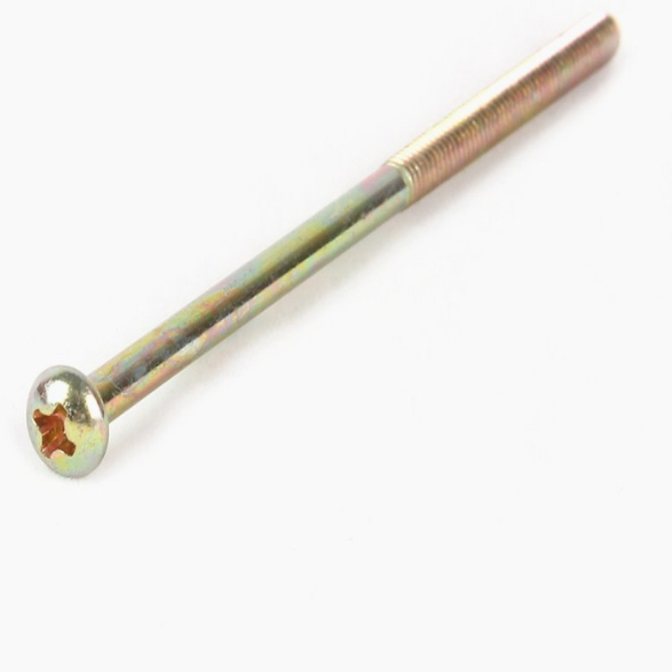 镀锌十字圆头自攻螺丝钉盘头木螺钉PA高强度加硬尖尾自攻钉