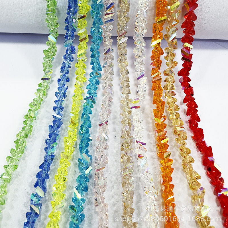 Boutique K9 tarjeta 6mm triángulo cristal cuentas pulsera accesorios para el cabello joyería DIY accesorios de la joyería ventas directas de la fábrica