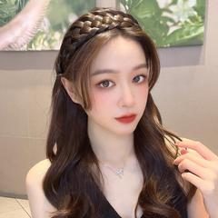 Covering white hair, upgraded and widened hairpins, twisted hair hoops, fishbone braid wigs for women, braids with teeth, non-slip, showing increased skull height