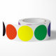 Round Color Blank Sticker Handwritten Marker Label Polka Dot Coated Paper Label Roll Blank Sort Marker