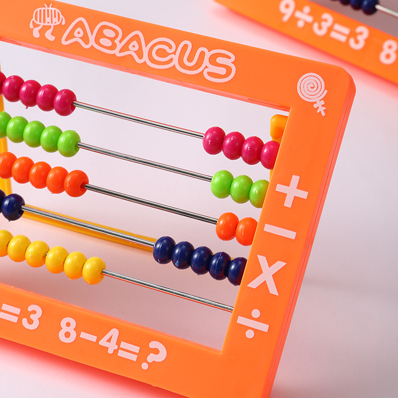 Gran ábaco ayuda de enseñanza matemática de primer grado ayuda de enseñanza infantil educación temprana más o menos estante de aula contador de niños