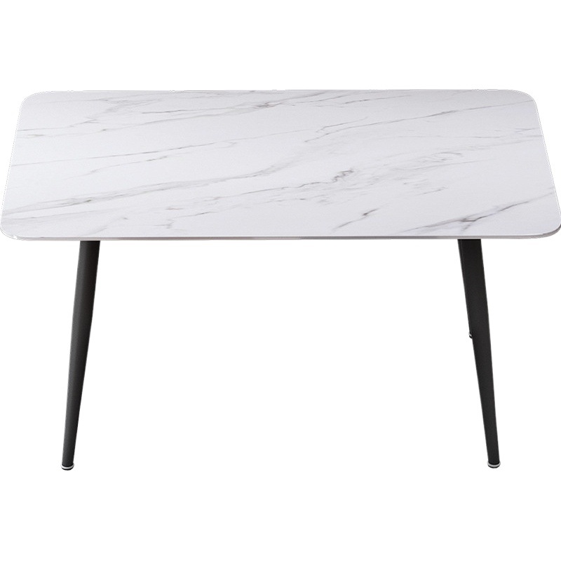 Rock placa mesa de comedor moderno minimalista hogar pequeño apartamento Luz de lujo nórdico familia rectangular apartamento mesa de comedor y silla combinación