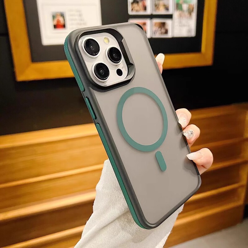 iPhone16Promax 磁気電話ケース 15Pro 保護カバー 14 2 色 13 滑り止めエッジスキンフィール 12p に適しています。|undefined