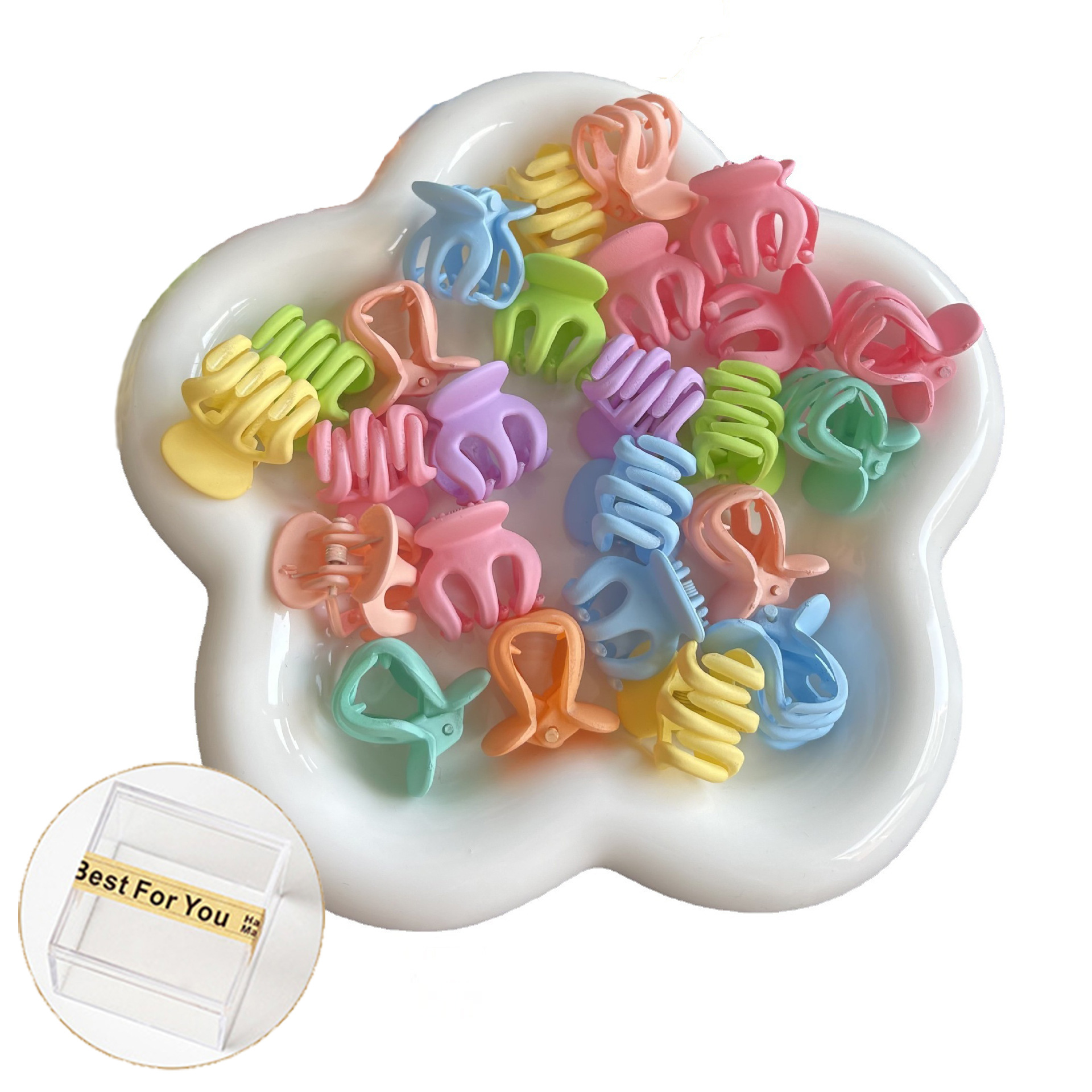 Q9081 Colorful Watermelon Clips 8 square boxes (random colors)
