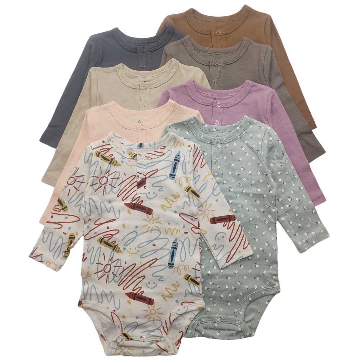 children's cotton cartoon bodysuit for men and women for early age