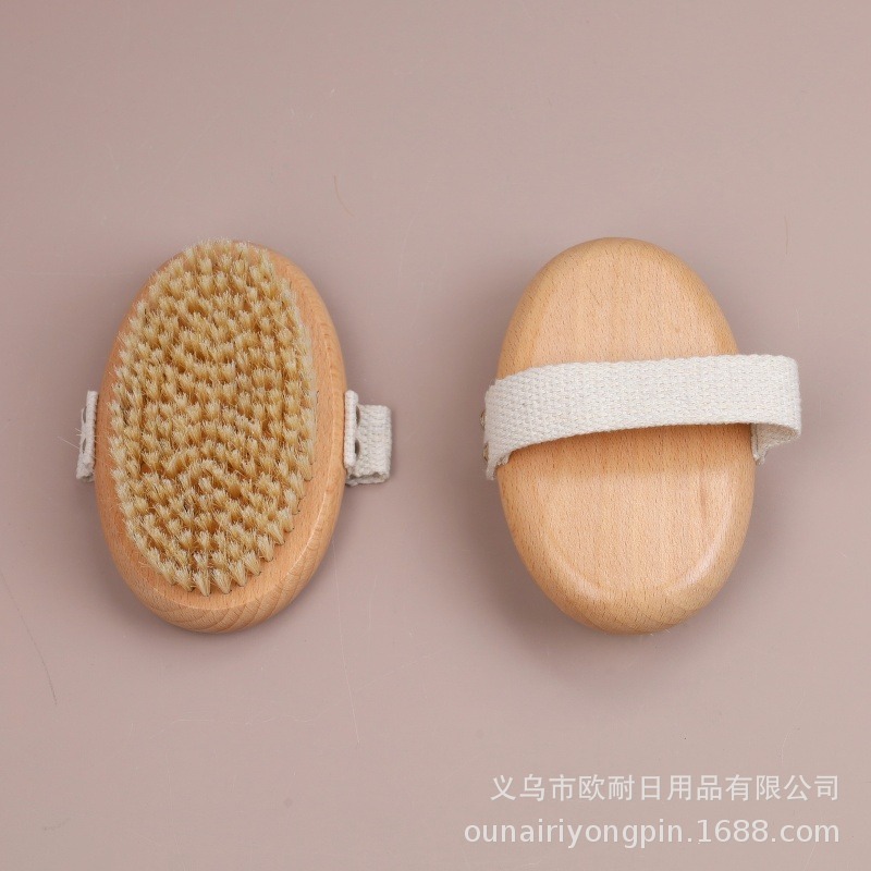 跨境热销猪鬃毛浴刷长柄楠竹搓背不求人洗澡刷子荷木软毛身体刷|undefined