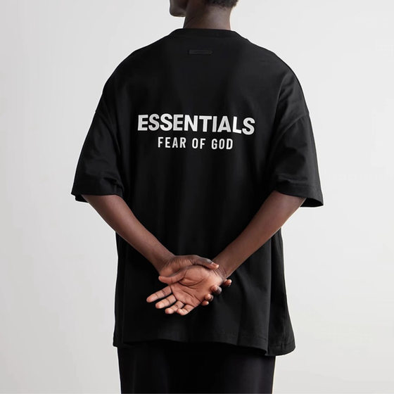 FALL25 ESSENTIALSZONE High Street HOLIDAY Series FOG Round Neck Loose Men's and Women's Short-sleeved T-shirts Trendy