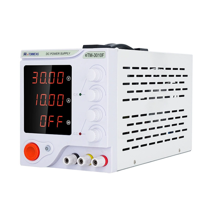 Регулируемый источник питания постоянного тока 30 В 60 В 10 А Высокоточный 4-значный дисплей Импульсный источник питания с постоянным током и постоянным напряжением.