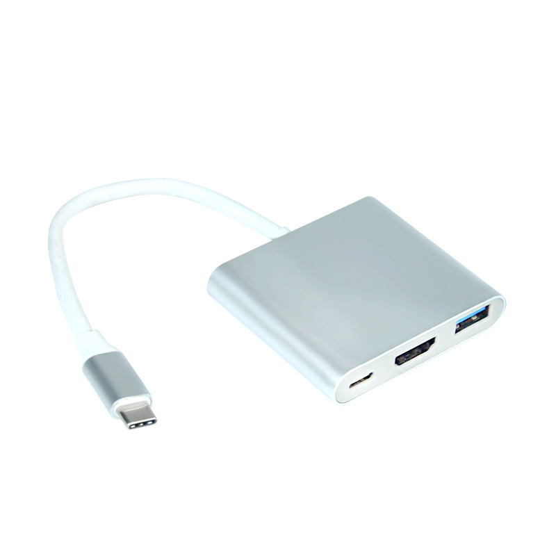 Customized Typec to HDMI Three-In-One Hub Converter 4K100W Notebook Game Console Hub Docking Station