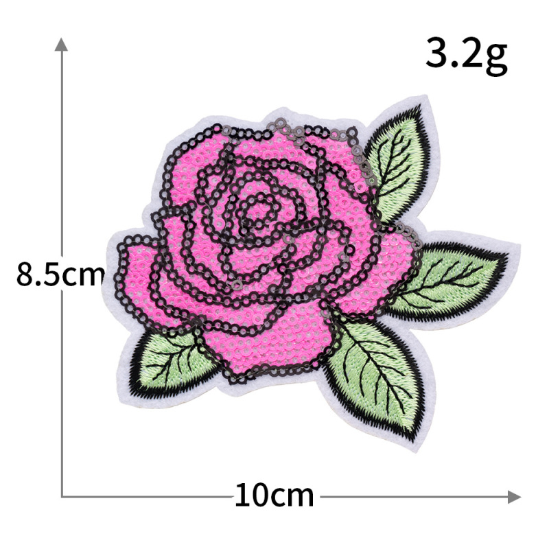 高品質スパンコール刺繍蝶と花コンピュータ刺繍蝶とトンボ刺繍布ステッカー衣類アクセサリー装飾パッチステッカー|undefined