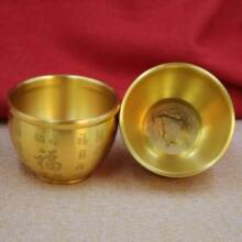 黄铜米缸聚财百福缸招财进宝米缸聚宝盆店铺客厅摆件黄铜百福水缸