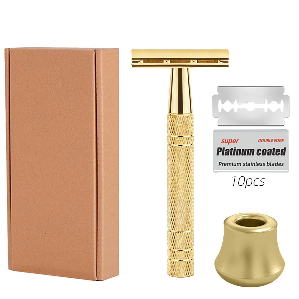 アマゾントップの髭剃り手動髭剃りレトロ髭剃りプラチナ両面刃髭剃り