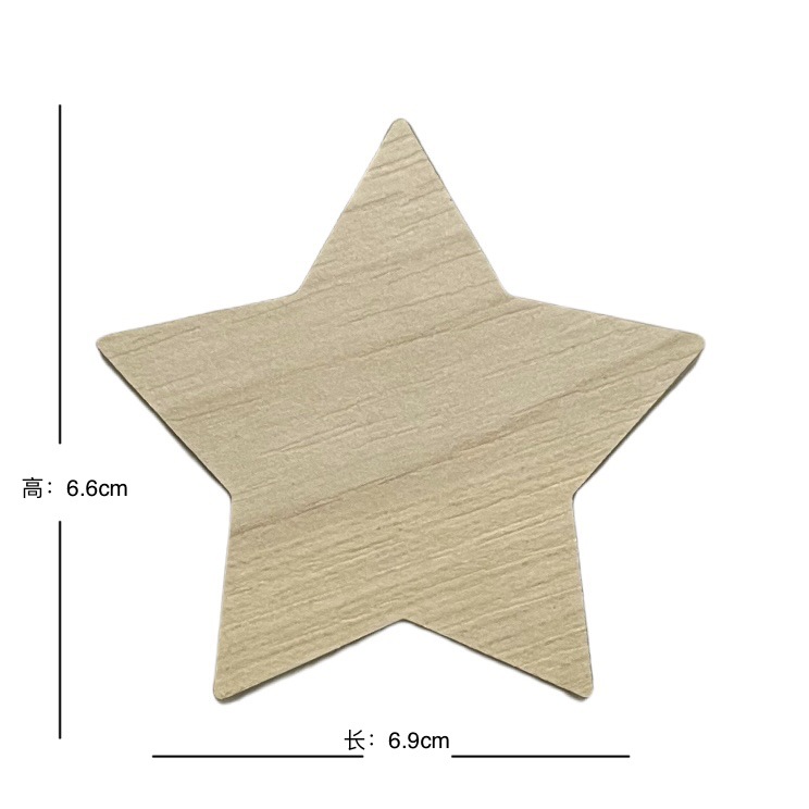 Estrella Grande - Incluye 2 almohadillas adhesivas redondas de doble cara de 20 mm.