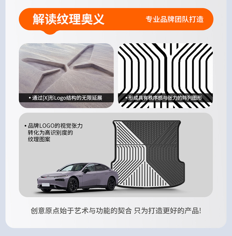 Suitable for Xpeng's New Models P7P7+G9 G7 G6 M03 Gxl03, Special Colorful Tpe Car Trunk Mat