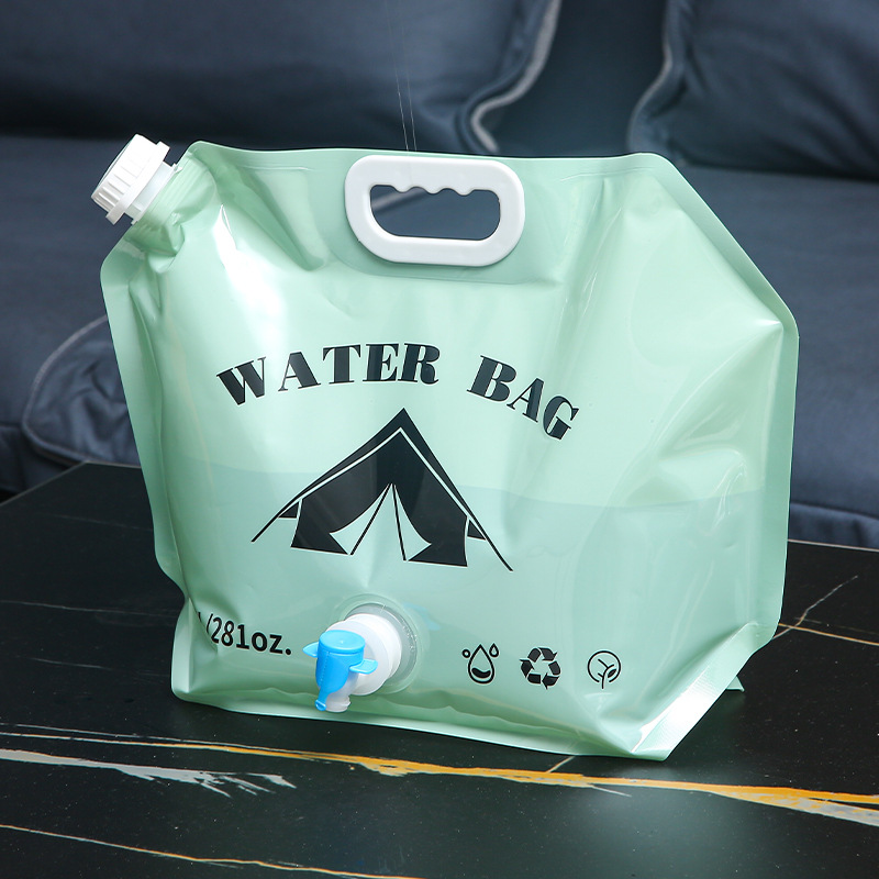 Engrosado Cubo de coche con grifo bolsa de cerveza portátil acampar al aire libre portátil plegable bolsa de almacenamiento de agua