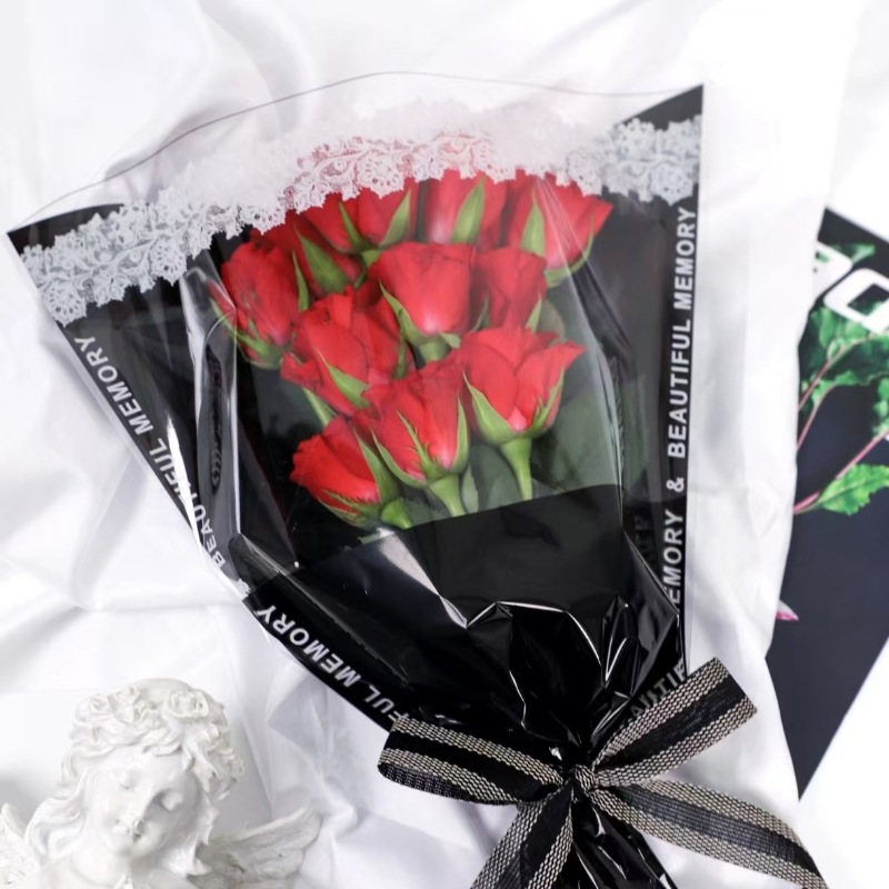 LUCIA露熙雅蕾丝边加大花束袋花束包装材料花店用品LFD16032