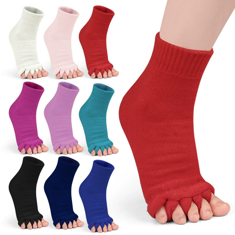 Самые продаваемые в Японии и Корее носки с пятью пальцами для ходьбы, носки с раздельными пальцами/носки с пятью пальцами, носки с открытым носком, толстый стиль.