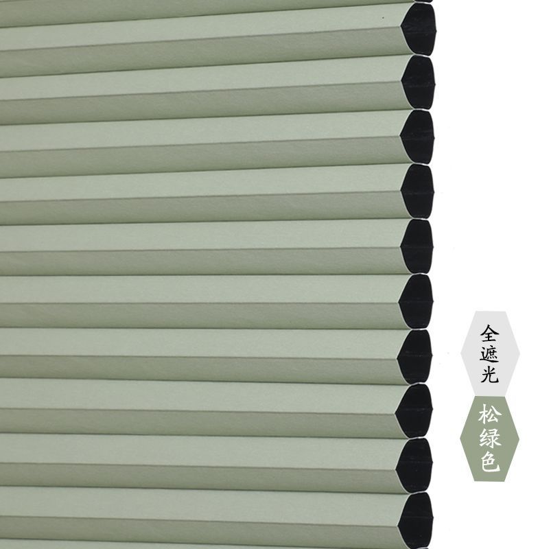 免打孔百叶窗帘内倒内开窗帘厨房卫生间防水蜂巢帘遮光隔热风琴帘|undefined