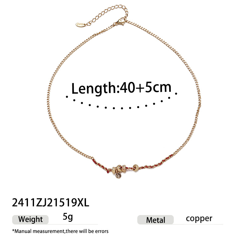Nueva moda china lujo ligero de alto nivel nicho diseño de Año Nuevo del Caballo joyas pulseras de Año Nuevo monedas de oro monedas collares mujeres