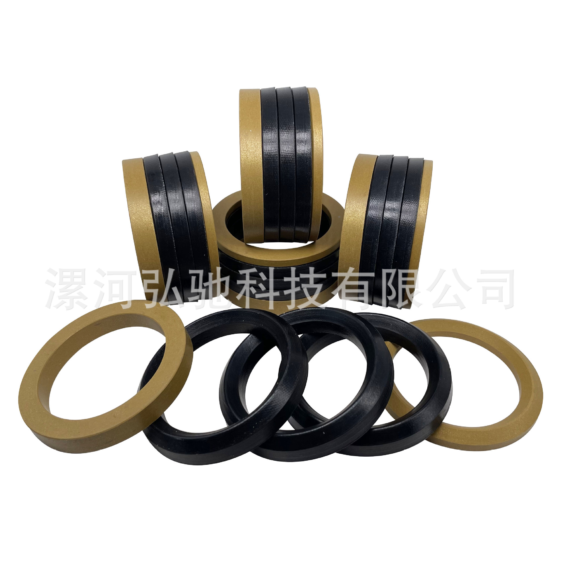 厂家直供V型五组合 铜粉橡胶夹布材质组合密封圈