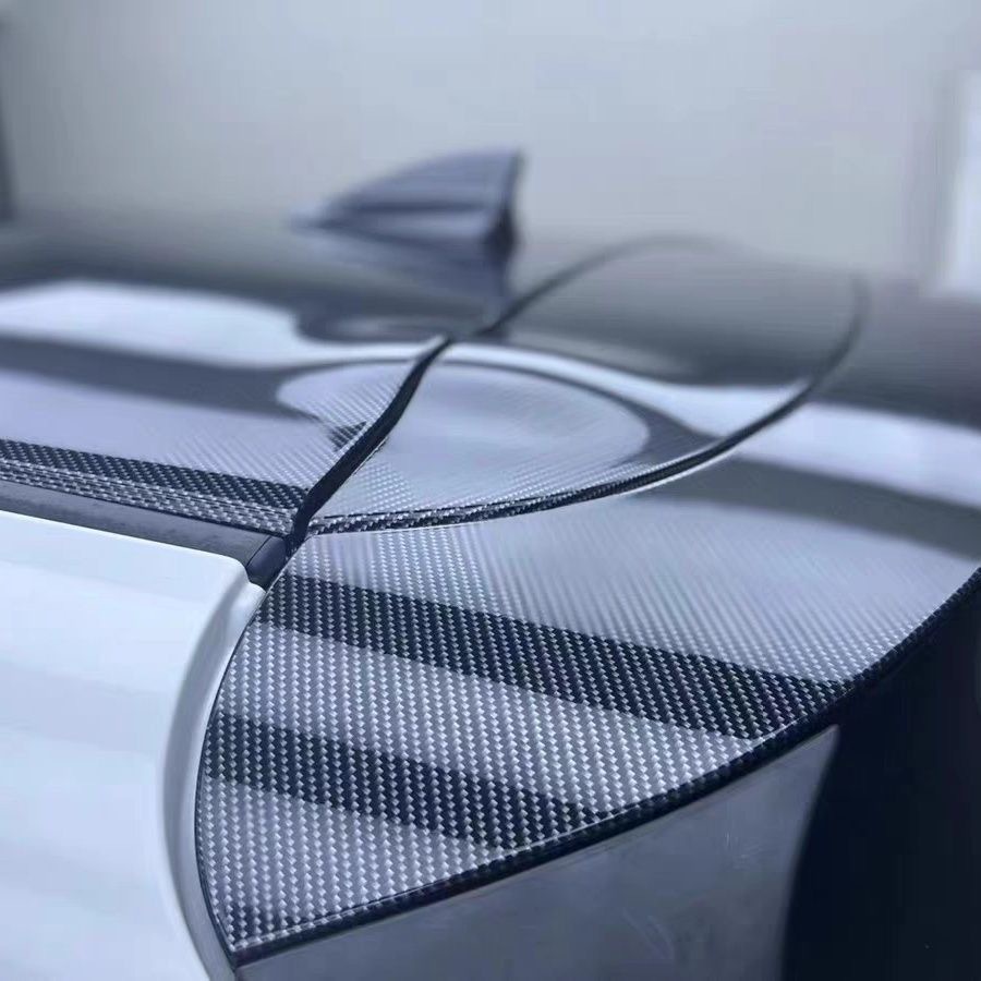 Car Pet Simulated Carbon Fiber Color-Changing Film Matte Glossy Black Gold Silver 3D 4D 5D Carbon Fiber Pattern Car Color-Changing Film