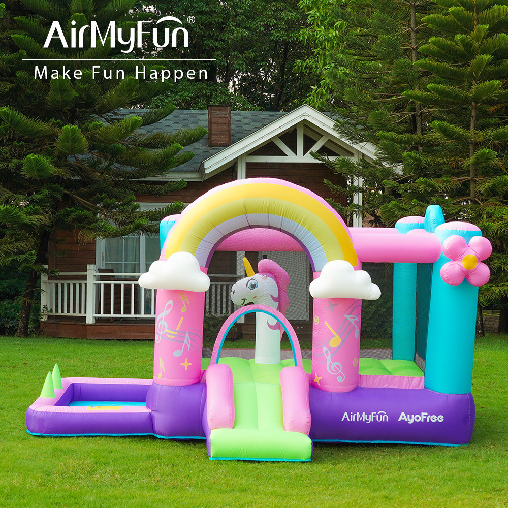 Doctor Dolphin Children's Home Castillo inflable Parque infantil Pequeño tobogán Jumper Piscina Bobo Fuerte inflable interior y exterior