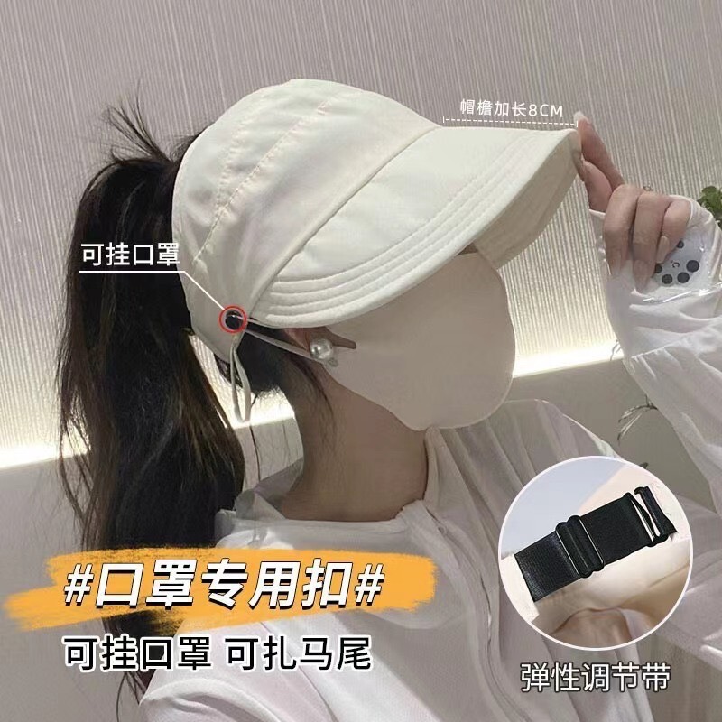 Summer Sun Protection Fisherman Hat Top Type Uv Protection Travel Essential Summer New Women's Model