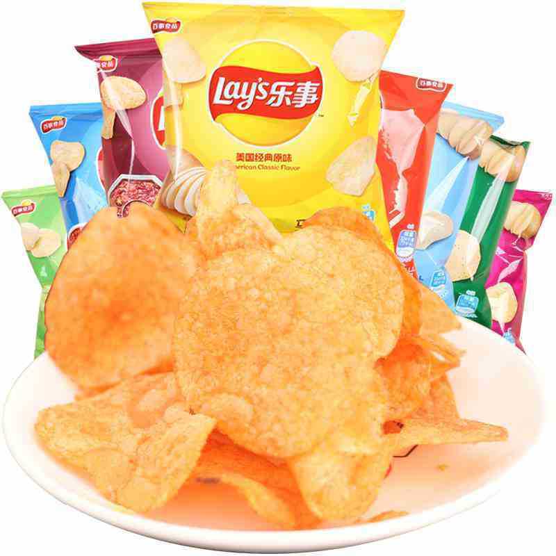 감자 칩 12g 작은 가방 61 어린이 토마토 맛 퍼프 스낵 게임 홀 레저 드라마 선물 도매 전체 상자