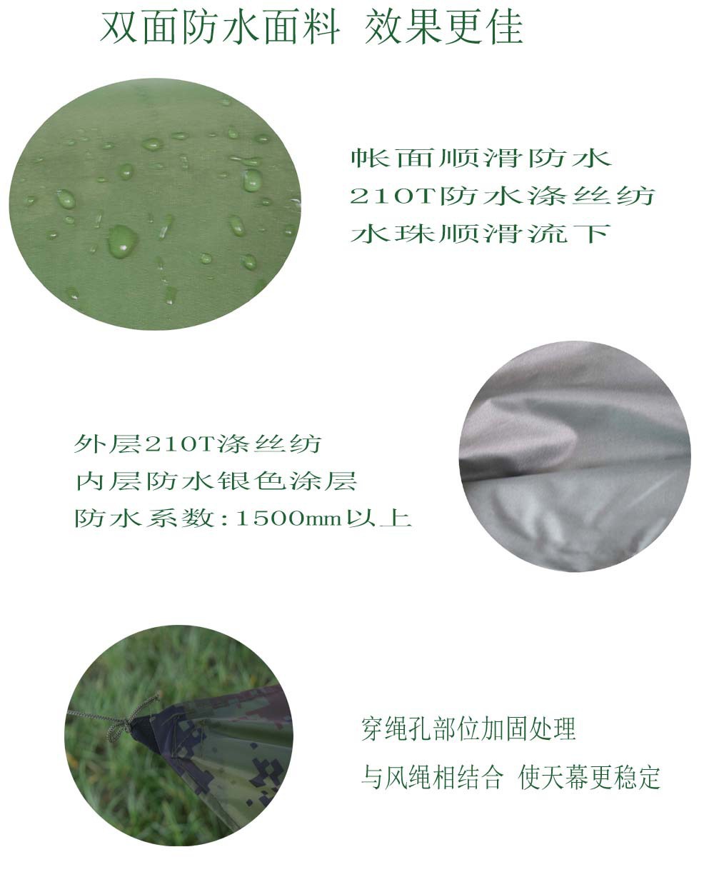 Outdoor Camping Canopy Tent, Sun Protection and Uv Protection Camping Equipment, Silver-Coated Screen Cloth, Portable Sunshade Canopy