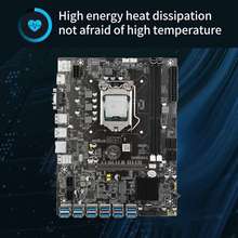 1�� ��ɫ PCB ��̫�� B75 12 USB3.0�V�C����֧�� 12 Gpu �@�� 12