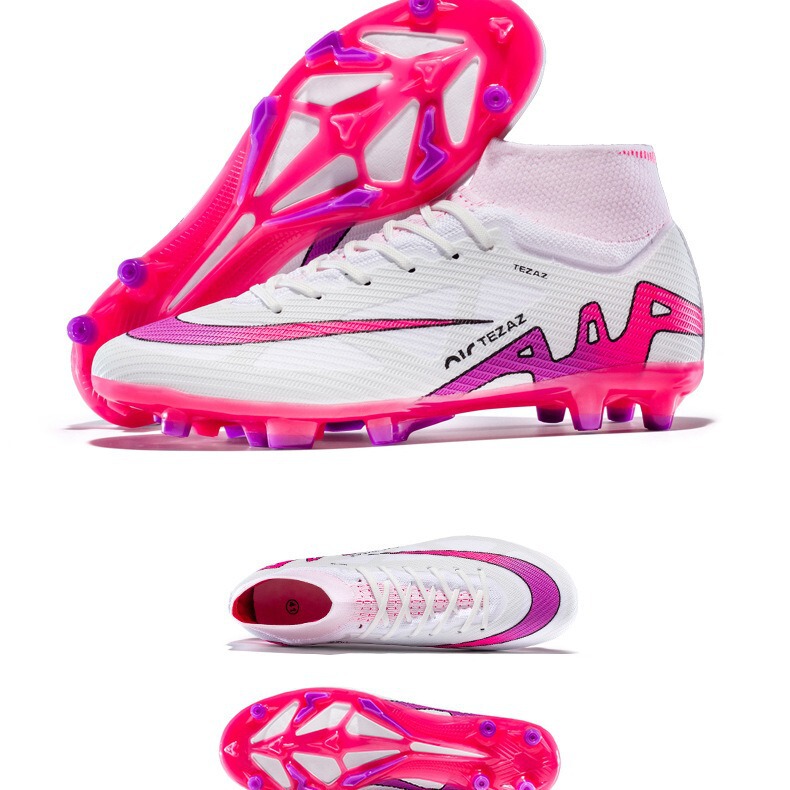 High-top football shoes broken nails SHOES artificial lawn spike men's and women's sports youth students training shoes cross border High-top football shoes broken nails SHOES artificial lawn spike men's and women's sports youth students training shoes cross border