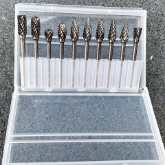 タングステン鋼硬質合金回転やすり3mm 6頭の金属小型単単単電気ミル風研部品研削ヘッドカッター