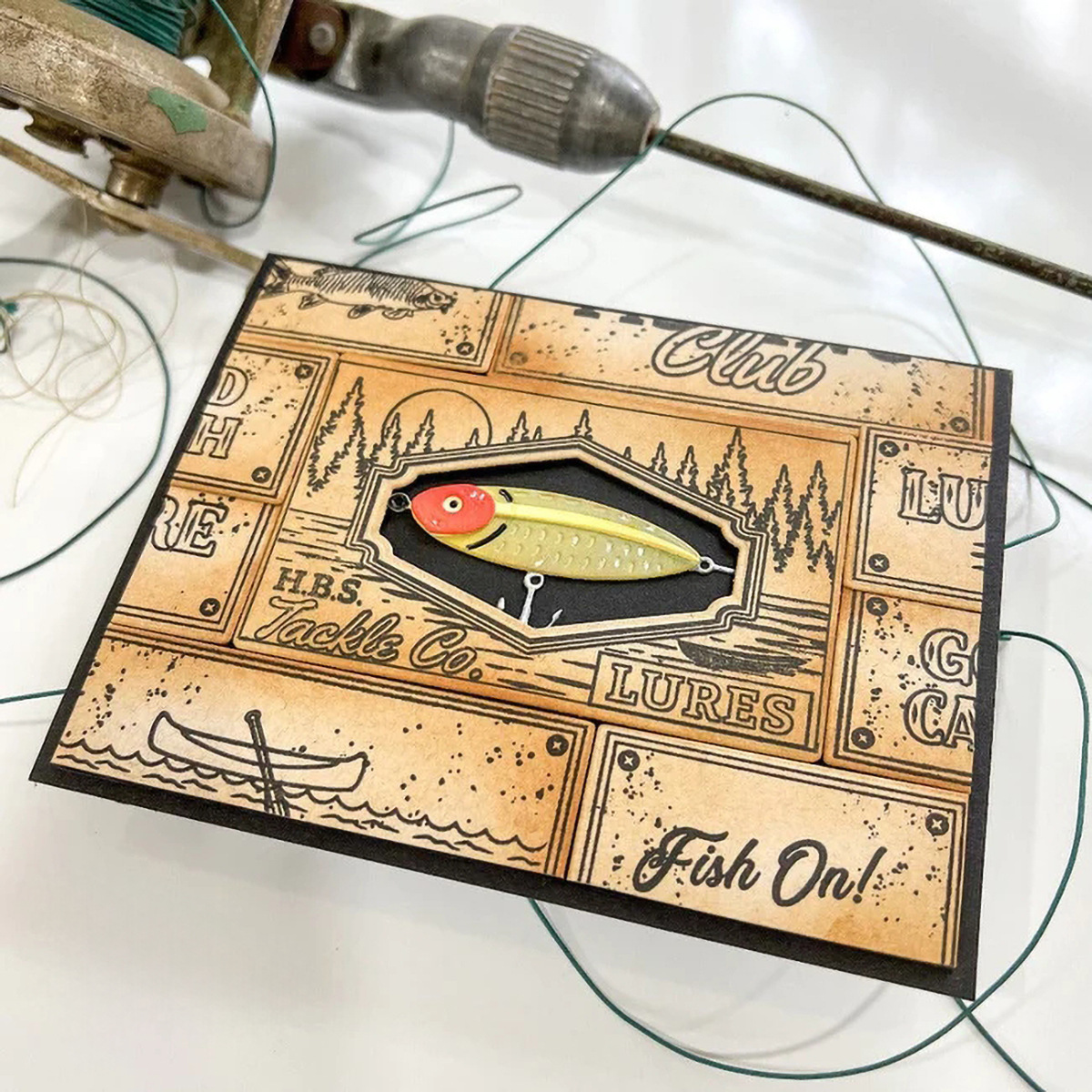 Caña de pescar DIY cuchillo molde corte muere álbum de recortes grabado cuchillo molde mano cuenta Material productos transfronterizos