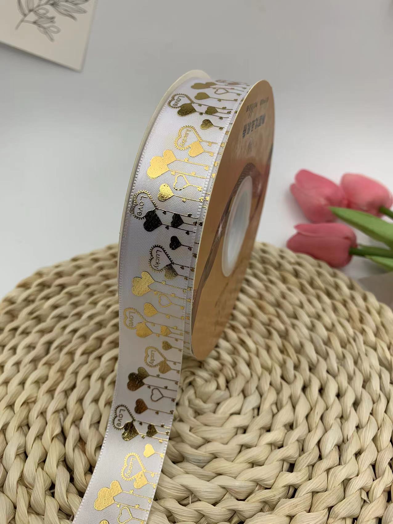 2023 nuevo amor bar bandeja hecha a mano cinta amor Meteor regalo caja embalaje cinta al por mayor