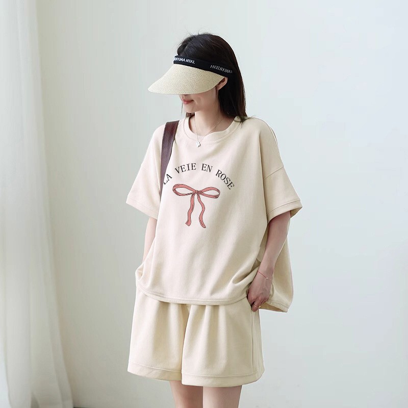 Maternity T-Shirt Set, Summer Fashion, Stylish, Loose-Fitting, Plus-Size Top and Pants, Home Pajamas, Two-Piece Set 2026 Maternity T-Shirt Set, Summer Fashion, Stylish, Loose-Fitting, Plus-Size Top and Pants, Home Pajamas, Two-Piece Set 2026