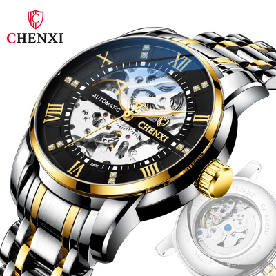 CHENXI high-grade Hollow fully automatic Mechanics watch Cross border Explosive money business affairs classic man fully automatic Mechanical watch