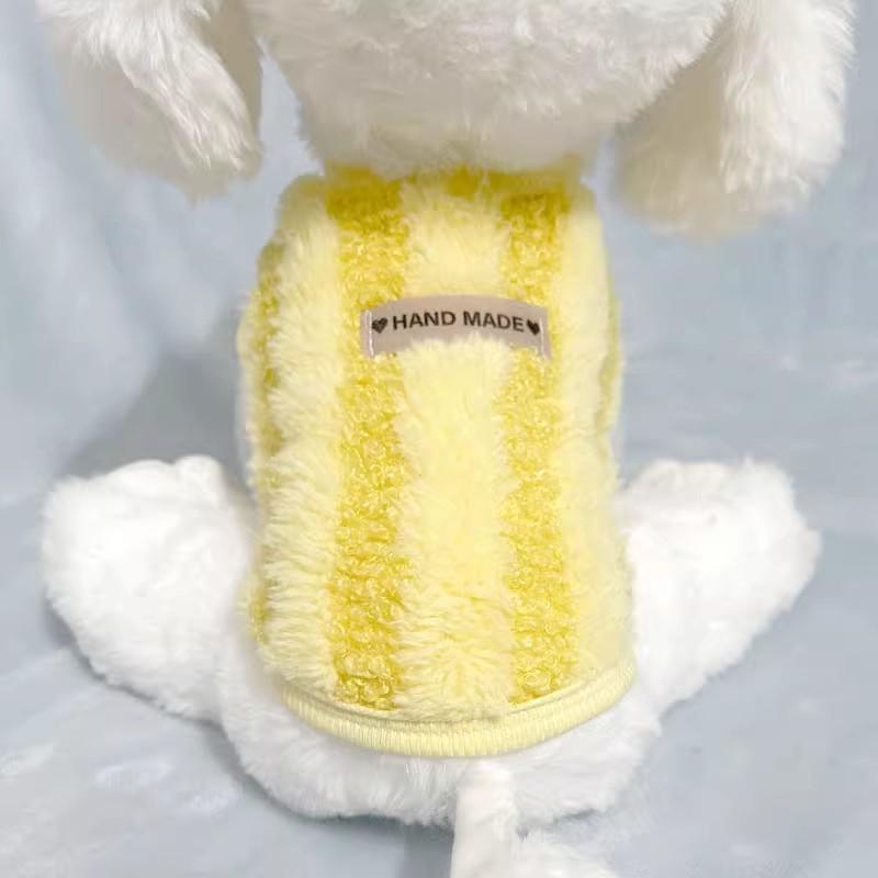Super pequeño chaleco de peluche de otoño y invierno taza de té de cuerpo pequeño perro cachorro gato cachorro ropa de gato pequeño invierno caliente para evitar la pérdida de pelo image 5