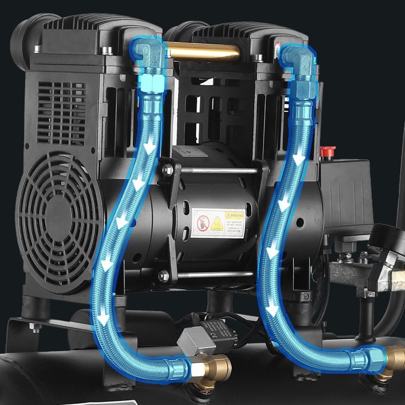 静音オイルフリーエアコンプレッサー220V小型ポータブル家庭用木工用ネイルガン塗装自動車修理装飾用エアポンプ