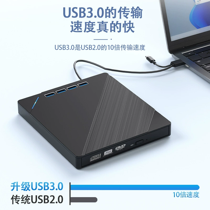 Многофункциональное удлинение Type C+USB3.0 интерфейс Move CD/DVD оптический привод для записи