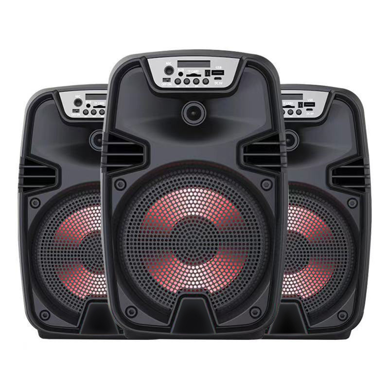 Altavoz bluetooth inalámbrico tarjeta de inserción de subwoofer al aire libre de karaoke de baile cuadrado de alto volumen fábrica de audio al por mayor