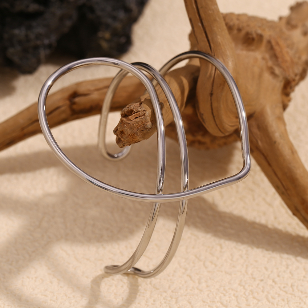 Steel Color Line Love Stainless Steel Bracelet